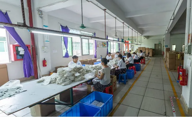 JasunBag custom packaging factory production and inspection area