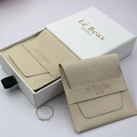 custom microfiber pouches with logo for jewelry eyewear and accessories